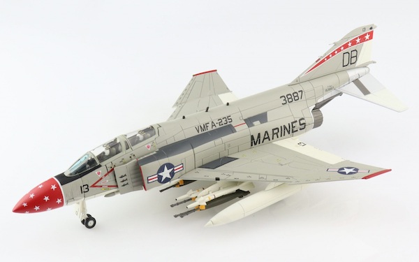 McDonnell Douglas F4J Phantom II, US Marines, 153887, VMFA-235 "Death Angels", 1972 (with 6 extra Mk.82s in center pylon)  HA19024