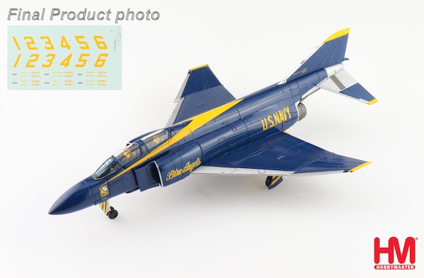 McDonnell Douglas F-4J Phantom II US Blue Angels, 1969 (with decal for No.1 to No.6 airplanes) HA19045