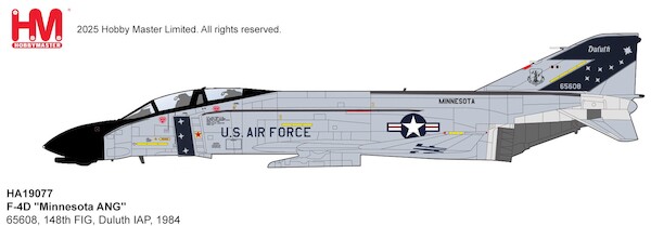 McDonnell Douglas F4D Phantom USAF "Minnesota ANG" 65608, 148th FIG, Duluth IAP, 1984 HA19077