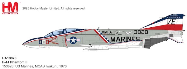 McDonnell Douglas F4J Phantom 153828, US Marines, MCAS Iwakuni, 1976  HA19078