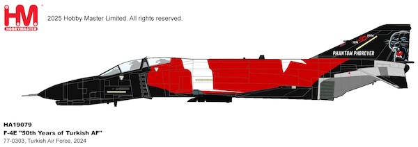 McDonnell Douglas F4E Phantom "50th Years of Turkish AF" 77-0303, Turkish Air Force, Nov 2024  HA19079