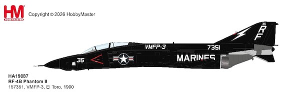 RF-4B Phantom II 157351, VMFP-3, El Toro, 1990 HA19087