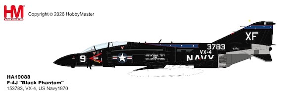 F-4J "Black Phantom" 153783, VX-4, US Navy1970 HA19088