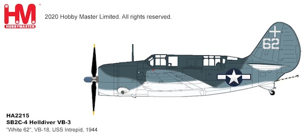 SB2-C Helldiver White 62, VB-18, USS Intrepid, 1944 HA2215