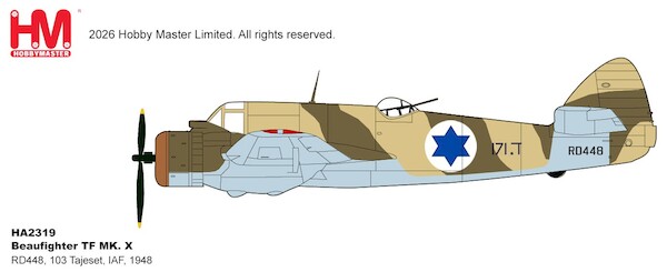 Bristol Beaufighter TF MK. X RD448, 103 Tajeset, IAF, 1948  HA2319