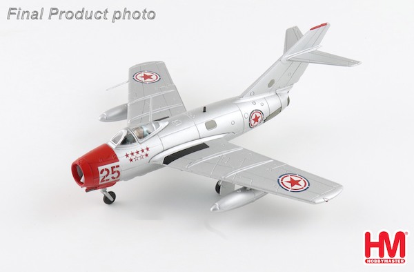 MIG15bis No.25, Chinese People's Volunteers AF,  North Korea, 1950s (with climbing ladder)  HA2418b