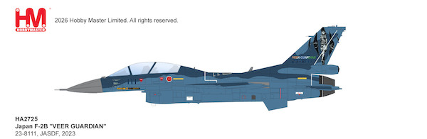 Mitsubishi F-2B "VEER GUARDIAN" 23-8111, JASDF, 2023 HA2725
