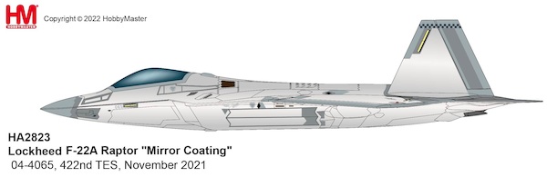 F22A Raptor USAF, "Mirror Coating" 04-4065, 422nd TES, November 2021 HA2823