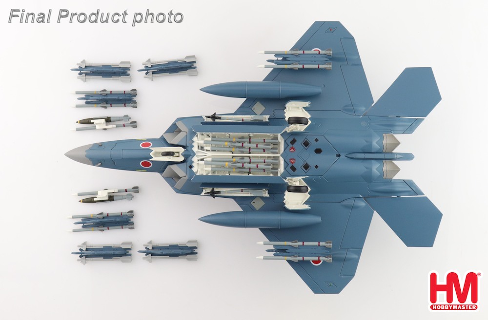 Hobbymaster HA2830 F-22 Sea Camouflage 37-8322, 3rd Sq, Japan JAS