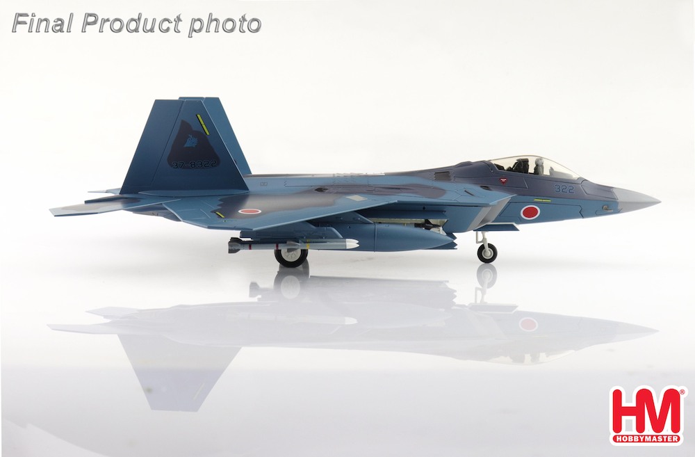Hobbymaster HA2830 F-22 Sea Camouflage 37-8322, 3rd Sq, Japan JAS