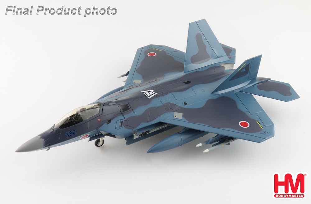 Hobbymaster HA2830 F-22 Sea Camouflage 37-8322, 3rd Sq, Japan JAS