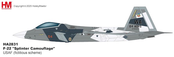 F-22 "Splinter Camouflage" USAF (fictitious scheme) HA2831