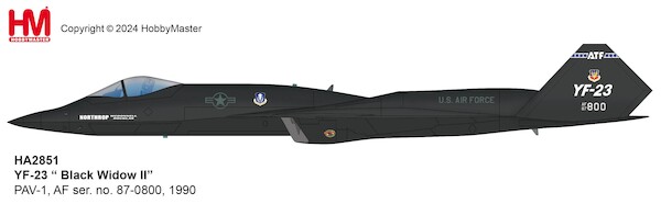 YF-23 USAF "Black Widow II" PAV-1, 87-0800, 1990 HA2851