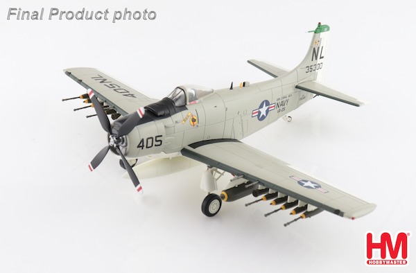Douglas A-1H Skyraider, US Navy, "Last Combat Mission" 135300, VA-25, USS Coral Sea, 1967 HA2920