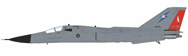 F111C Pig A8-125, RAAF "90th Anniversary of 6 Sqn.), 2007 (with 4 x AGM-142) HA3034