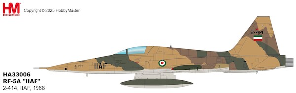 Northrop RF-5A Freedom Fighter IIAF, #2-414, Iran, 1968 HA33006