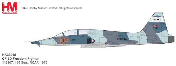 Northrop F-5D Freedom Fighter 116807, 419 Sqn., RCAF, ca.1979  HA33015