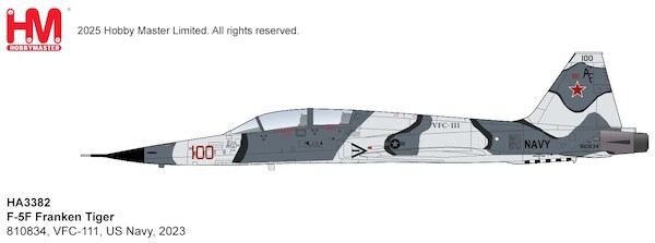 Northrop F-5F Franken Tiger 810834, VFC-111, US Navy, 2023  HA3382
