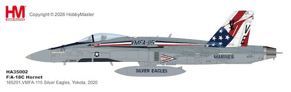 F/A-18C Hornet 165201,VMFA-115 Silver Eagles, Yokota, 2020  HA35002