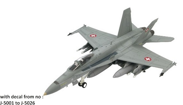 F18C Swiss Air Force, (with decal from no : J-5001 to J-5026) HA3532b