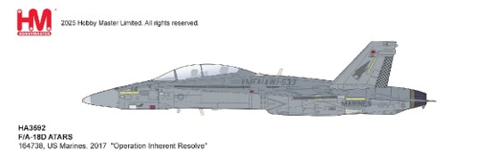 F/A-18D ATARS 164738, VMFA9AW)-533, 2017 ""Operation Inherent Resolve HA3592
