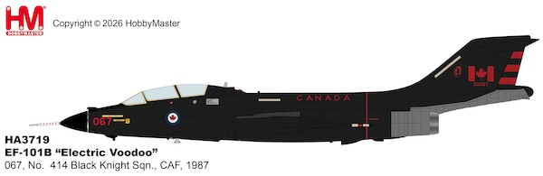 F101B Electric Voodoo 067, No.  414 Black Knight Sqn., CAF, 1987  HA3719