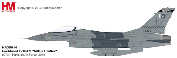F16AM Fighting Falcon 84705, Pakistan Air Force, 2016 HA38014