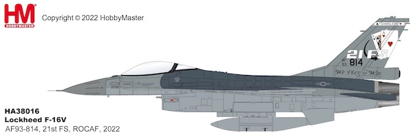 F16V Fighting Falcon AF 93-814, 21st FS, ROCAF, 2022 Gamblers HA38016
