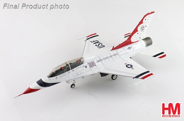 F16D Fighting Falcon Thunderbirds No.7 plane, USAF, Nellis AFB, 2017 HA38045