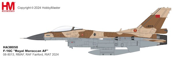 F16C Fighting Falcon Royal Moroccan Air Force 08-8013, RMAF, RAF Fairford, RIAT 2024  HA38050