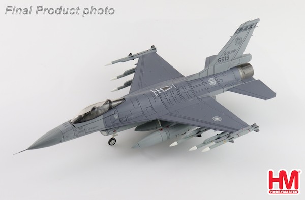 F16V Fighting Falcon 6619, 21 TFG, ROCAF (w/6 x AIM-120) HA38056