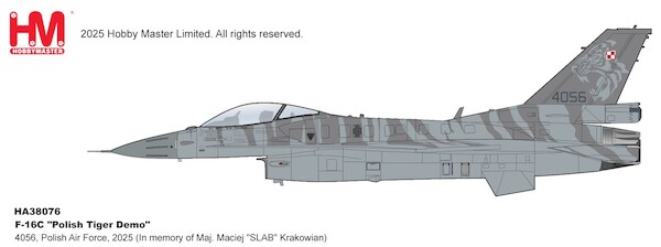 F-16C 'Maj. Maciej "SLAB" Krakowian' 4052, Polish Air Force, 2025 (HM will donate 10% to Krakowian's family)  HA38072