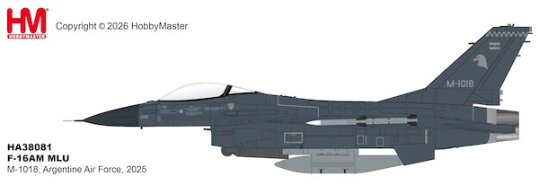 F16AM MLU M-1018, Argentine Air Force, 2025  HA38081