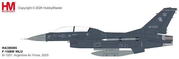F16BM Fighting Falcon MLU M-1001, Argentine Air Force, 2025  HA38085