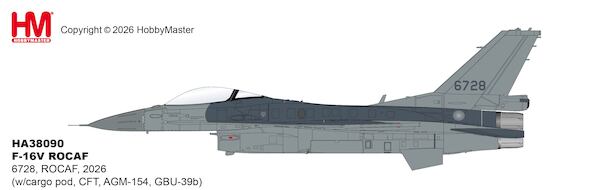F-16V ROCAF 6728, ROCAF, 2026 (w/cargo pod, CFT, AGM-154, GBU-39b)  HA38090