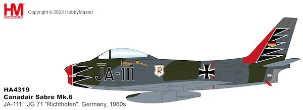 North American F-86F-40 Sabre Mk.6 JA-111, JG 71
