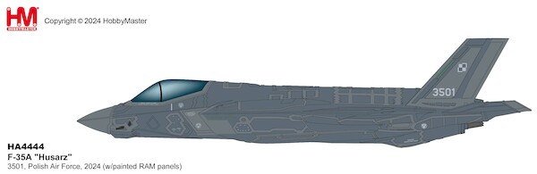 F35A "Husarz" 3501, Polish Air Force, 2024 (w/painted RAM panels)  HA4444