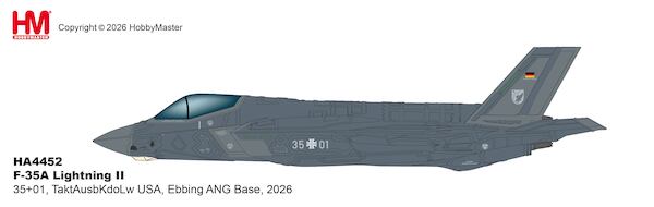 F-35A Lightning II TaktAusbKdoLw USA, Ebbing ANG base Luftwaffe German Air Force 35+01 HA4452