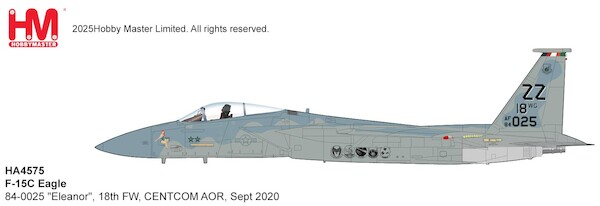McDonnell Douglas F15C 84-0025 "Eleanor", 18th FW, CENTCOM AOR,  Sept 2020  HA4575