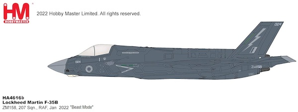 F35B Lightning II, ZM158, 207 Sqn., RAF, Jan 2022 "Beast Mode" HA4616b