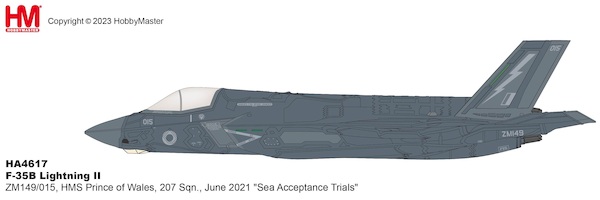 F35B Lightning II, ZM149/015, HMS Prince of Wales, 207 Sqn., June 2021 "Sea Acceptance Trials" HA4617