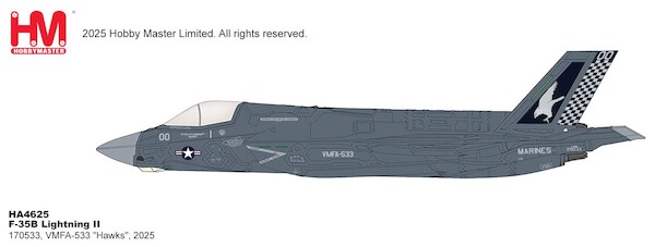 F35B Lightning II, 170533, VMFA-533 "Hawks", 2025 (beast mode) HA4625