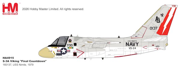 S3A Viking US Navy, "Final Countdown" 160137, USS Nimitz, 1979 HA4915