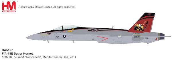 F/A-18E Super Hornet, US Navy 166776, VFA-31 'Tomcatters', Mediterranean Sea, 2011 HA5127