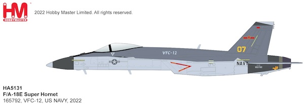 F/A-18E Super Hornet 07/165792, VFC-12, US NAVY, NAS Oceana, June 2021 HA5131
