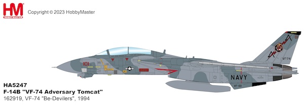 Grumman F14B Tomcat US Navy, "VF-74 Adversary Tomcat" 162919, VF-74 "Be-Devilers", 1994 HA5247