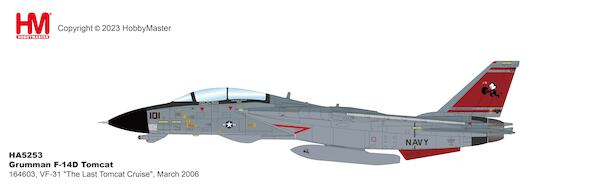 Grumman F14D Tomcat US Navy 164603/101, VF-31 "The Last Tomcat Cruise", March 2006 HA5253