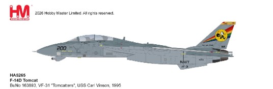 F-14D Tomcat BuNo 163893, VF-31 "Tomcatters", USS Carl Vinson, 1995 HA5265