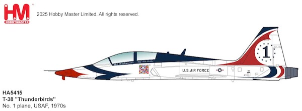 T38 Talon Thunderbirds No.1 plane, USAF, 1970s HA5415