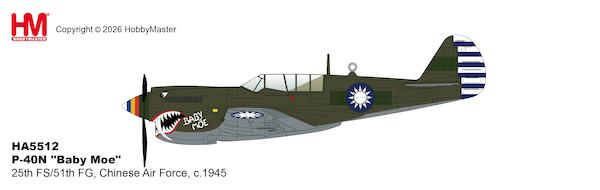 P-40N "Baby Moe" 25th FS/51th FG, Chinese Air Force, c.1945  HA5512